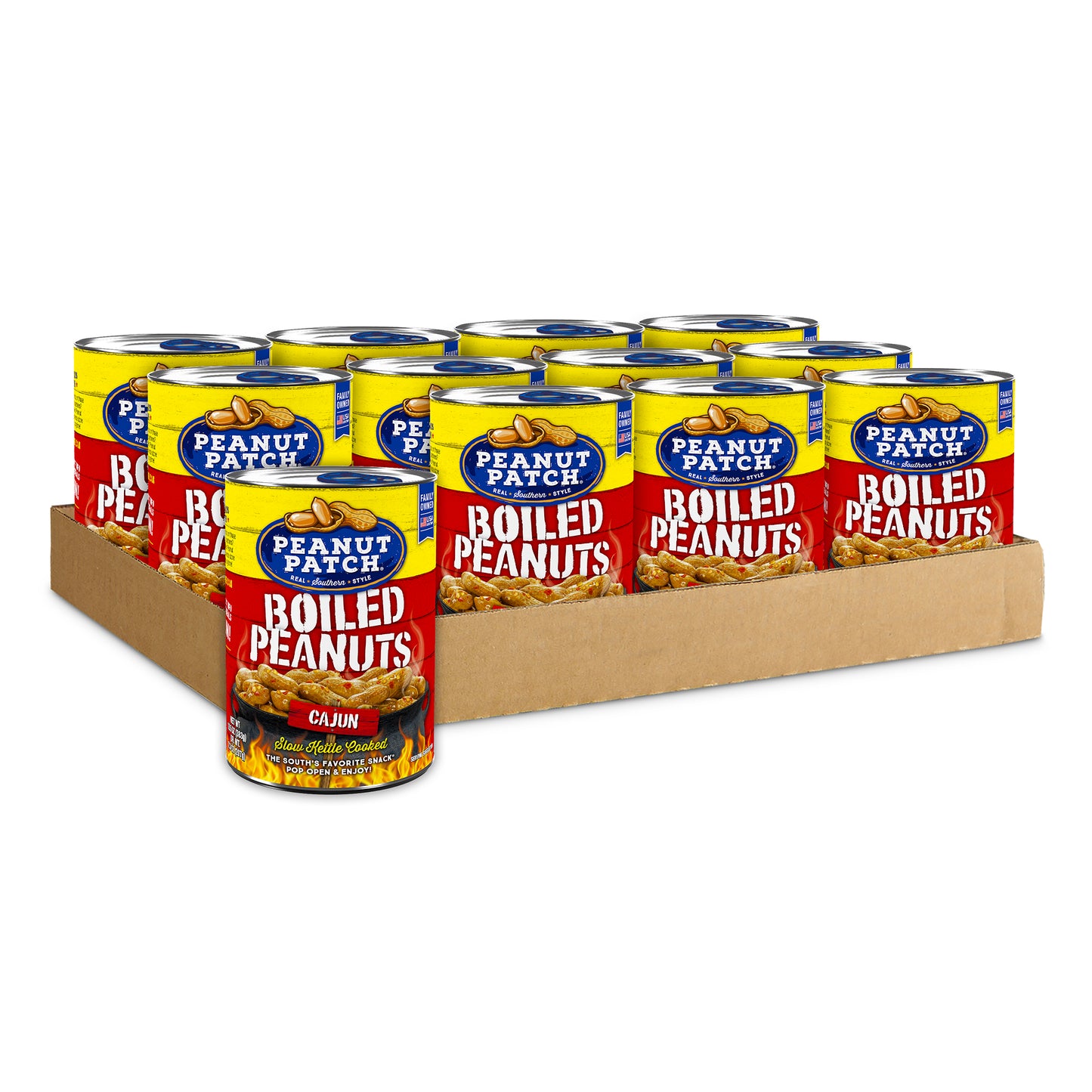 Cajun Boiled Peanuts (13.5oz, 12 Pack)