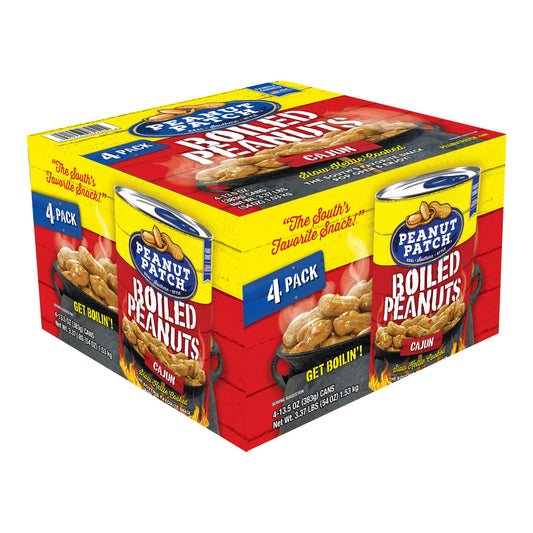 Cajun Boiled Peanuts (13.5oz, 4 Pack)