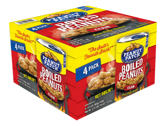 Cajun Boiled Peanuts (13.5oz, 4 Pack)
