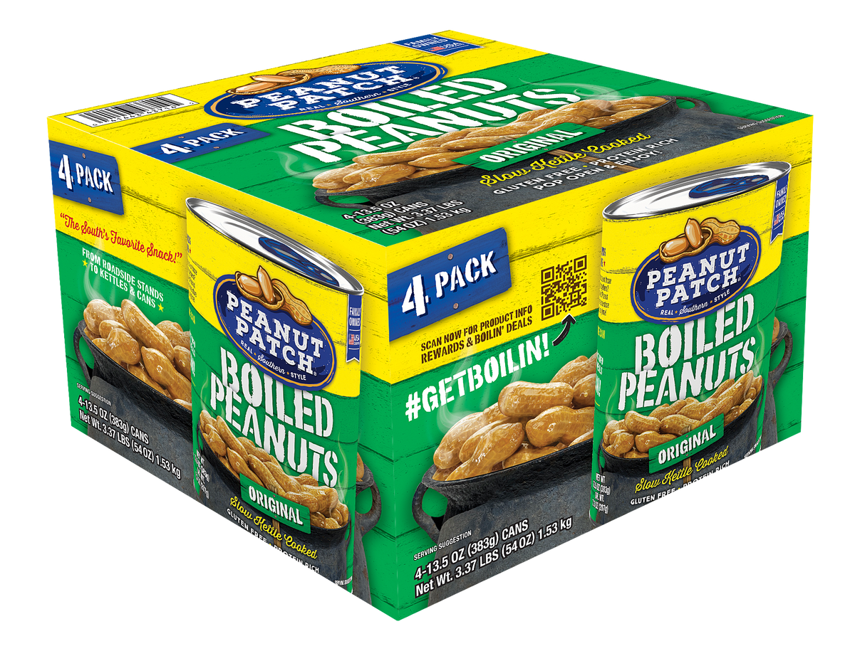 Original Boiled Peanuts (13.5oz, 4 Pack)