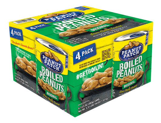 Original Boiled Peanuts (13.5oz, 4 Pack)